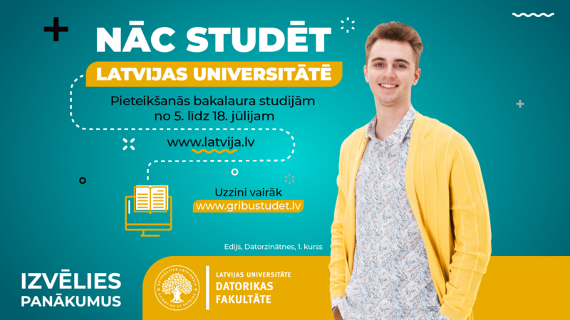 Sākusies elektroniskā pieteikšanās bakalaura un koledžas studiju programmās