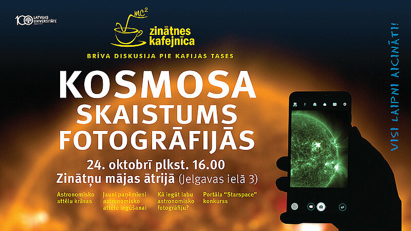 Zinātnes kafejnīcā: kosmosa skaistums fotogrāfijās