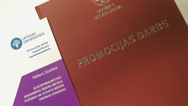 Promocijas darbu aizstāvēs Valters Dzelme