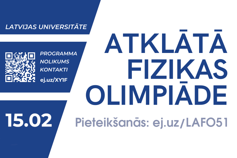 Latvijas Atklātā fizikas olimpiāde 2026