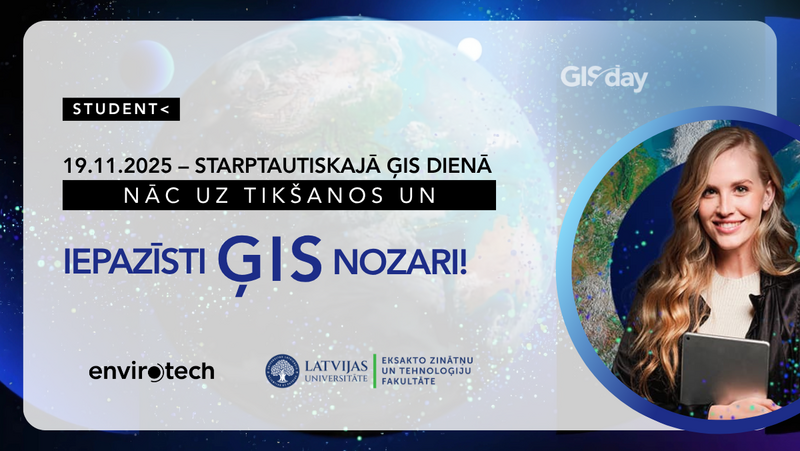  Iepazīsti ĢIS nozari – saruna ar ģeogrāfiskās informācijas sistēmu nozares pārstāvjiem Latvijas Universitātē starptautiskās ĢIS dienas ietvaros